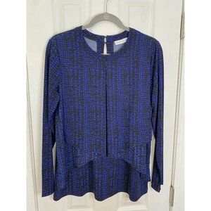 Susan Graver medium blue blouse
